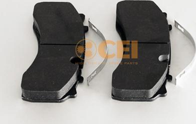 C.E.I. 584051 - Brake Pad Set, disc brake car-mod.net