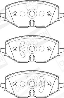Champion 573904CH - Brake Pad Set, disc brake car-mod.net