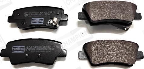 Champion 573816CH - Brake Pad Set, disc brake car-mod.net
