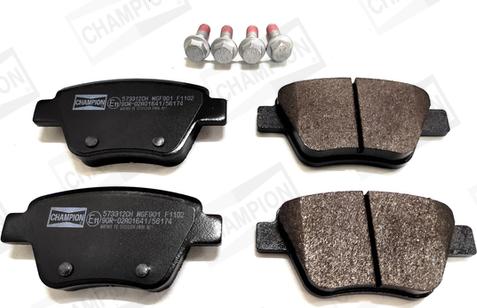Champion 573312CH - Brake Pad Set, disc brake car-mod.net