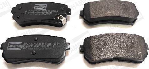 Champion 573757CH - Brake Pad Set, disc brake car-mod.net