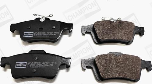 Champion 573732CH - Brake Pad Set, disc brake car-mod.net