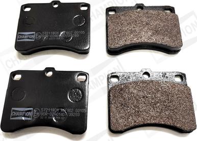Champion 572118CH - Brake Pad Set, disc brake car-mod.net
