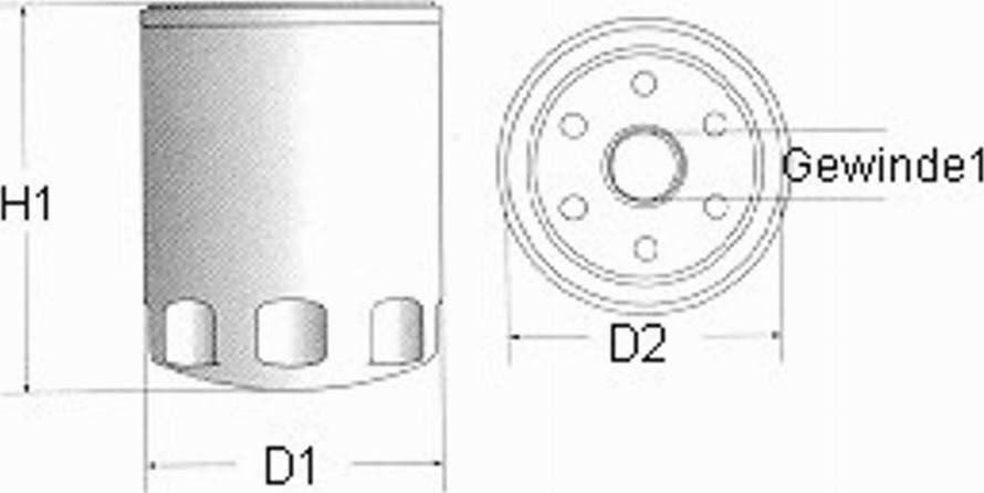 Champion B101/606 - Oil Filter car-mod.net