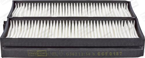 Champion CCF0187 - Filter, interior air car-mod.net