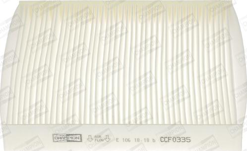 Champion CCF0335 - Filter, interior air car-mod.net