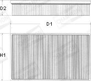 Champion U547/606 - Engine Air Filter car-mod.net