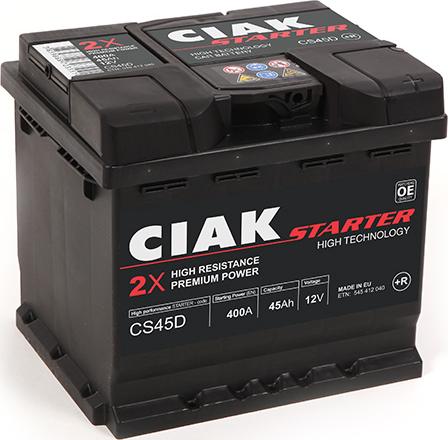 CIAKStarter CS45D - Starter Battery car-mod.net