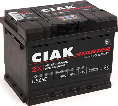 CIAKStarter CS65D - Starter Battery car-mod.net