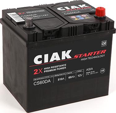 CIAKStarter CS60DA - Starter Battery car-mod.net