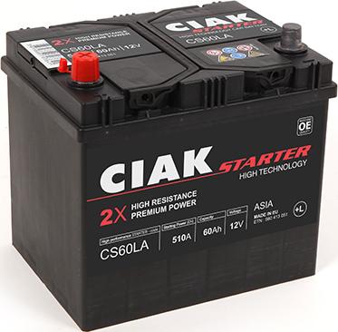 CIAKStarter CS60LA - Starter Battery car-mod.net