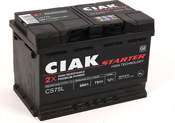CIAKStarter CS75L - Starter Battery car-mod.net