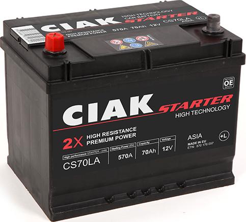 CIAKStarter CS70LA - Starter Battery car-mod.net