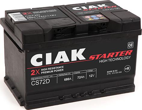 CIAKStarter CS72D - Starter Battery car-mod.net