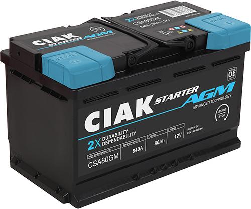 CIAKStarter CSA80GM - Starter Battery car-mod.net