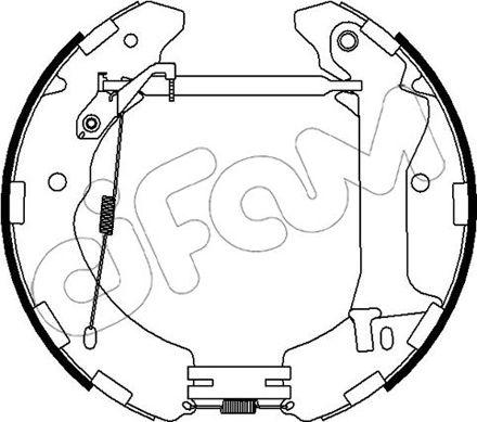 Cifam 151-494 - Drum Brake Shoe Set car-mod.net