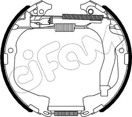 Cifam 151-495 - Drum Brake Shoe Set car-mod.net