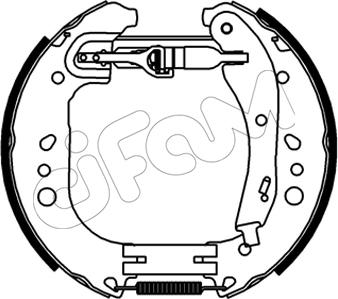 Cifam 151-546 - Drum Brake Shoe Set car-mod.net