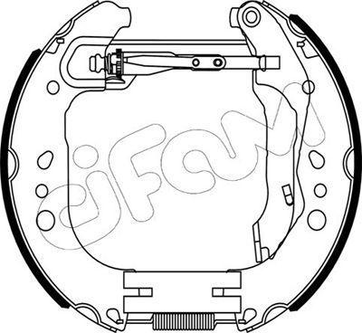 Cifam 151-505 - Drum Brake Shoe Set car-mod.net