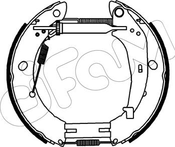Cifam 151-539 - Drum Brake Shoe Set car-mod.net