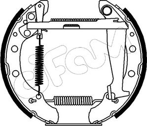 Cifam 151-084 - Drum Brake Shoe Set car-mod.net