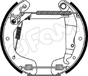 Cifam 151-124 - Drum Brake Shoe Set car-mod.net