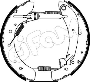 Cifam 151-169 - Drum Brake Shoe Set car-mod.net