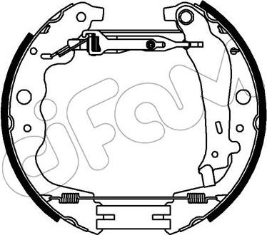 Cifam 151-357 - Drum Brake Shoe Set car-mod.net