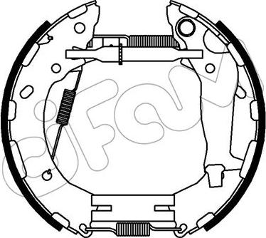 Cifam 151-353 - Drum Brake Shoe Set car-mod.net