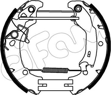 Cifam 151-334 - Drum Brake Shoe Set car-mod.net