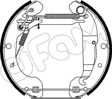 Cifam 151-281 - Drum Brake Shoe Set car-mod.net