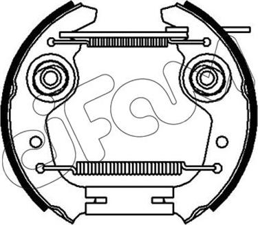 Cifam 151-239 - Drum Brake Shoe Set car-mod.net