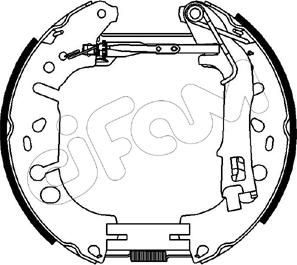 Cifam 151-223 - Drum Brake Shoe Set car-mod.net