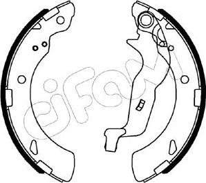 Cifam 153-494 - Drum Brake Shoe Set car-mod.net