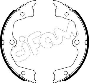Cifam 153-495 - Brake Shoe Set, parking brake car-mod.net