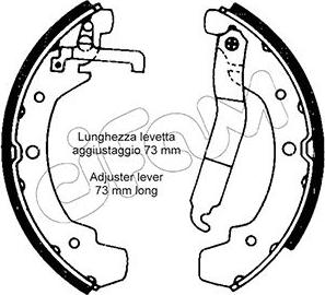 Cifam 153-466 - Drum Brake Shoe Set car-mod.net