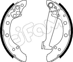 Cifam 153-468 - Drum Brake Shoe Set car-mod.net