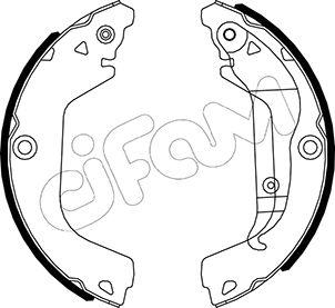 Cifam 153-484 - Drum Brake Shoe Set car-mod.net