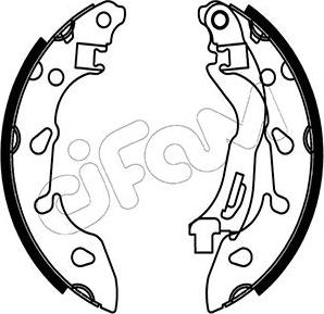 Cifam 153-488 - Drum Brake Shoe Set car-mod.net