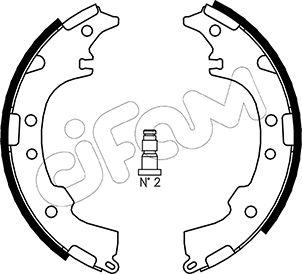 Cifam 153-434 - Drum Brake Shoe Set car-mod.net