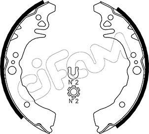 Cifam 153-435 - Drum Brake Shoe Set car-mod.net