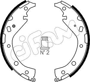 Cifam 153-437 - Drum Brake Shoe Set car-mod.net