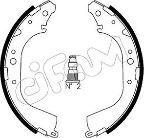 Cifam 153-421 - Drum Brake Shoe Set car-mod.net