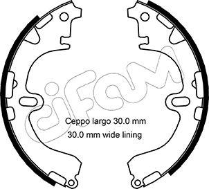 Cifam 153-422 - Drum Brake Shoe Set car-mod.net