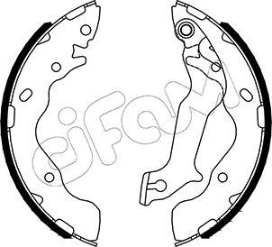 Cifam 153-533 - Drum Brake Shoe Set car-mod.net