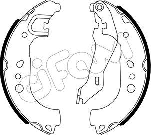 Cifam 153-537 - Drum Brake Shoe Set car-mod.net