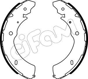 Cifam 153-572 - Drum Brake Shoe Set car-mod.net