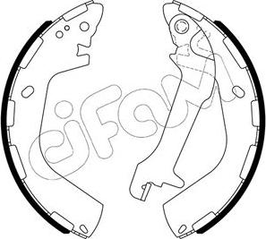 Cifam 153-655 - Drum Brake Shoe Set car-mod.net