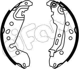 Cifam 153-667 - Drum Brake Shoe Set car-mod.net