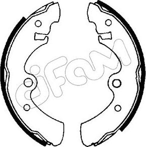 Cifam 153-604 - Drum Brake Shoe Set car-mod.net